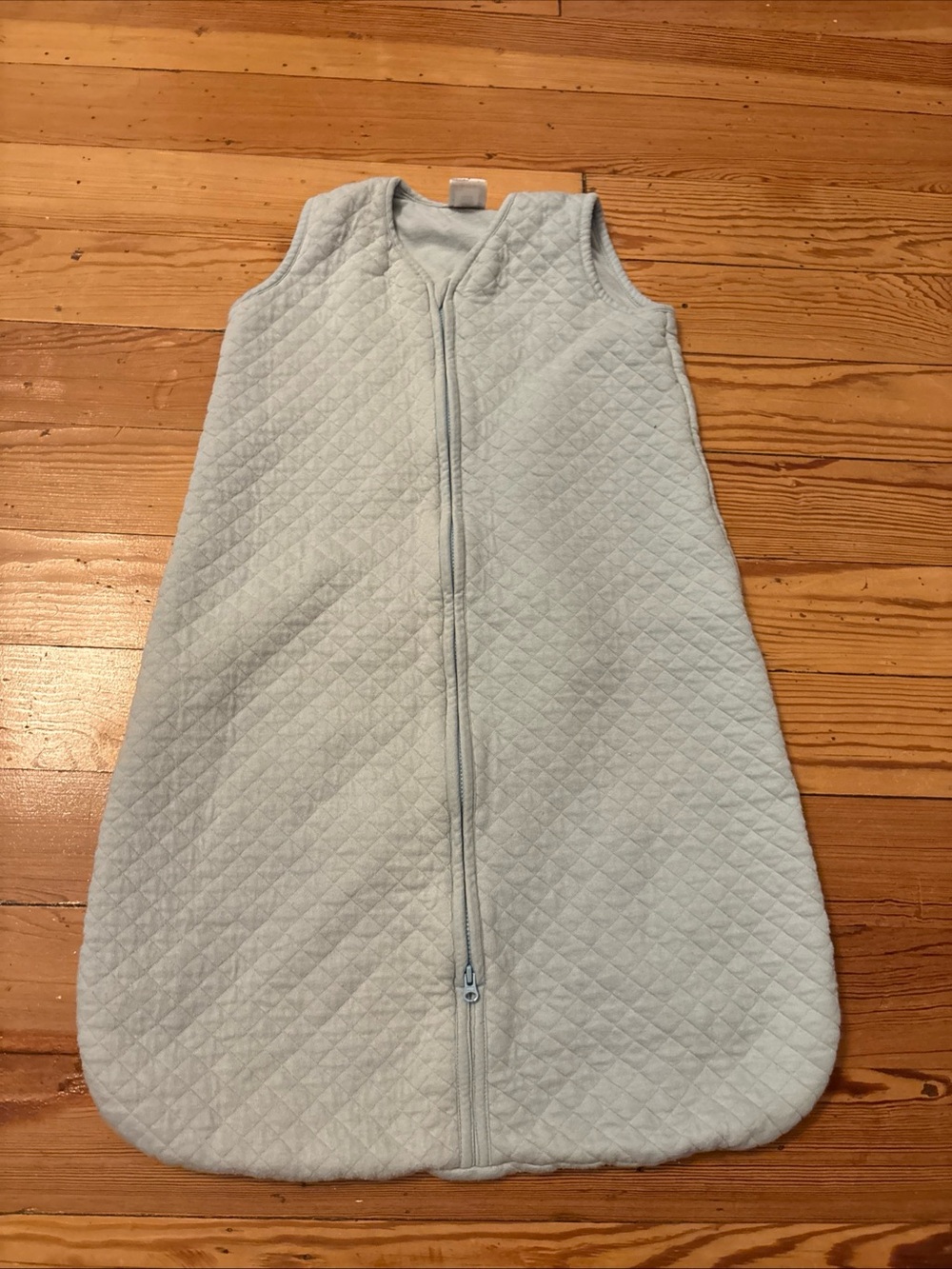 Hanna Andersson Sleep Sack Kids Medium 6-18 Mo Blue Quilted Organic Cotton Cozy